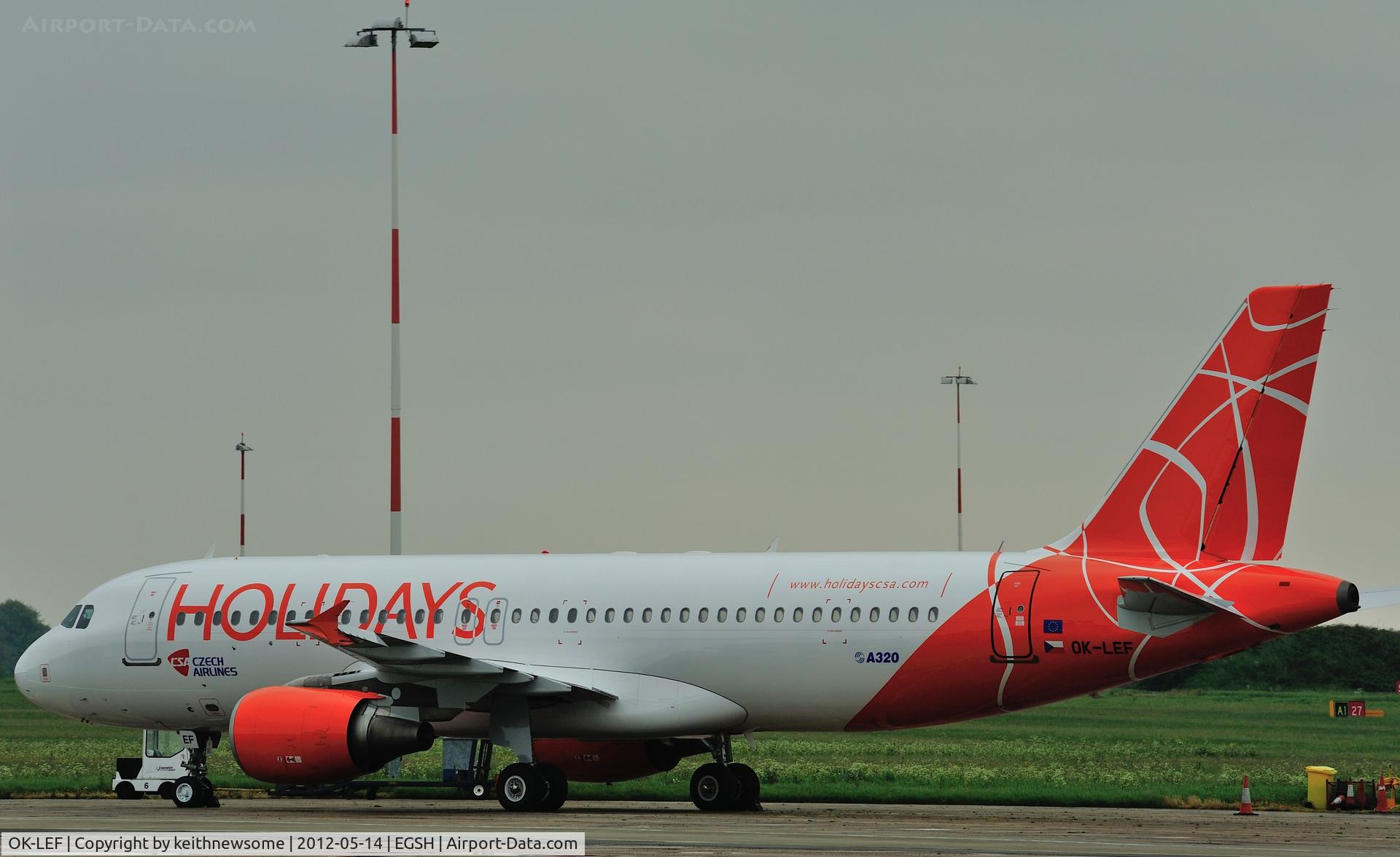 OK-LEF, 2006 Airbus A320-214 C/N 2758, Recently removed from spray shop !