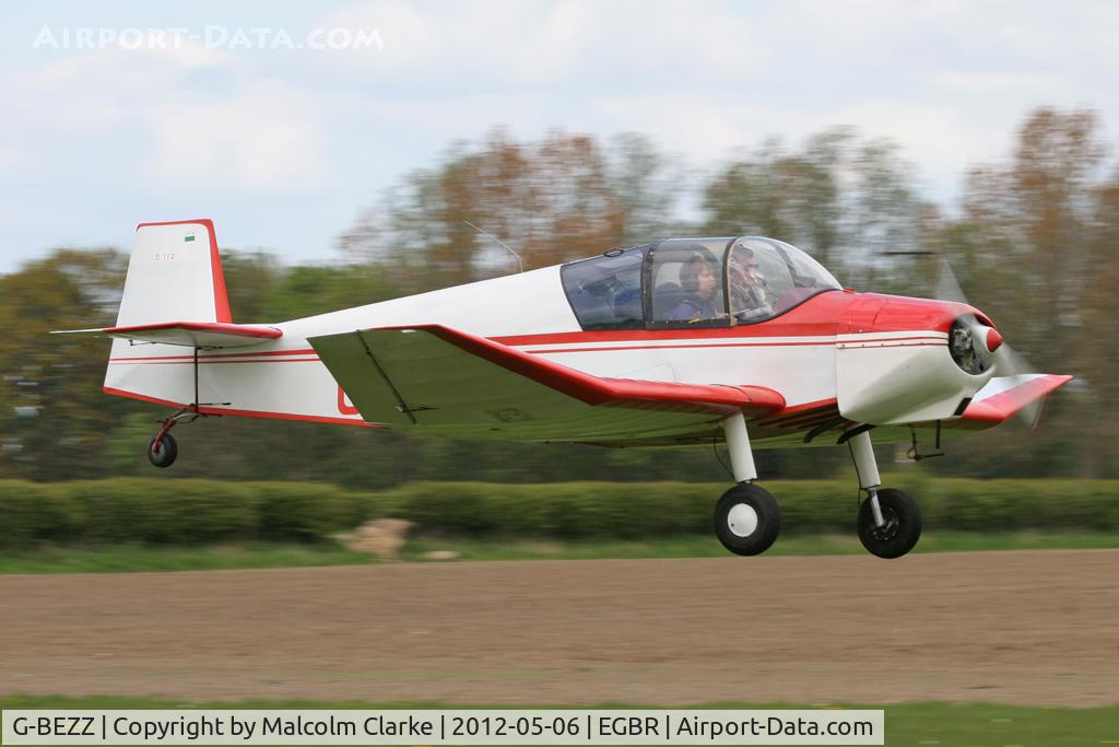 G-BEZZ, 1956 Jodel D-112 Club C/N 397, Jodel D-112 landing during Breighton Airfield's 2012 May-hem Fly-In.