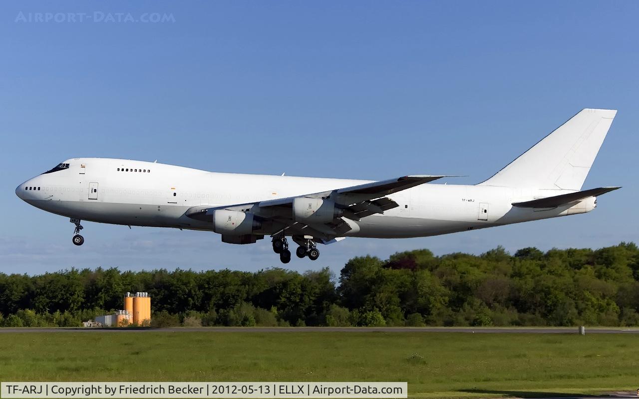 TF-ARJ, 1987 Boeing 747-236SF C/N 23735, short final RW06
