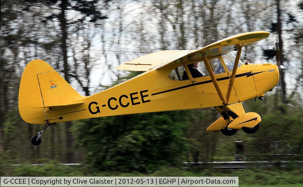 G-CCEE, 1948 Piper PA-15 Vagabond Vagabond C/N 15-248, Ex: NC4458H > N4458H > G-VAGA > G-CCEE - Once owned to, Pyrochem Ltd in May 1983 as G-VAGA currently in private hands since March 2003 as G-CCEE