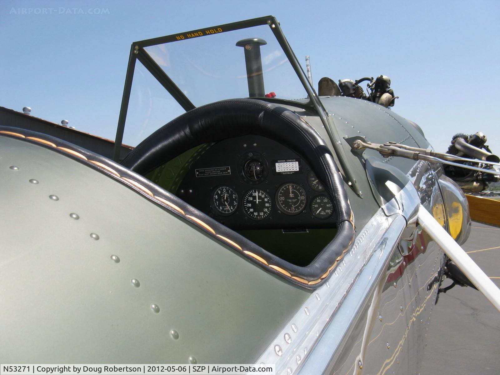 N53271, 1941 Ryan Aeronautical ST3KR C/N 1625, Ryan Aeronautical ST-3KR as PT-22, Kinner R5-540-1 160 Hp radial, forward cockpit panel