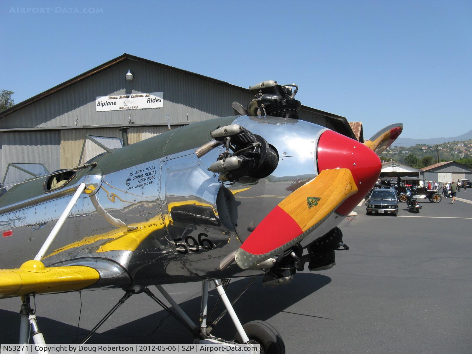 N53271, 1941 Ryan Aeronautical ST3KR C/N 1625, Ryan Aeronautical ST-3KR as PT-22, Kinner R5-540-1 160 Hp radial