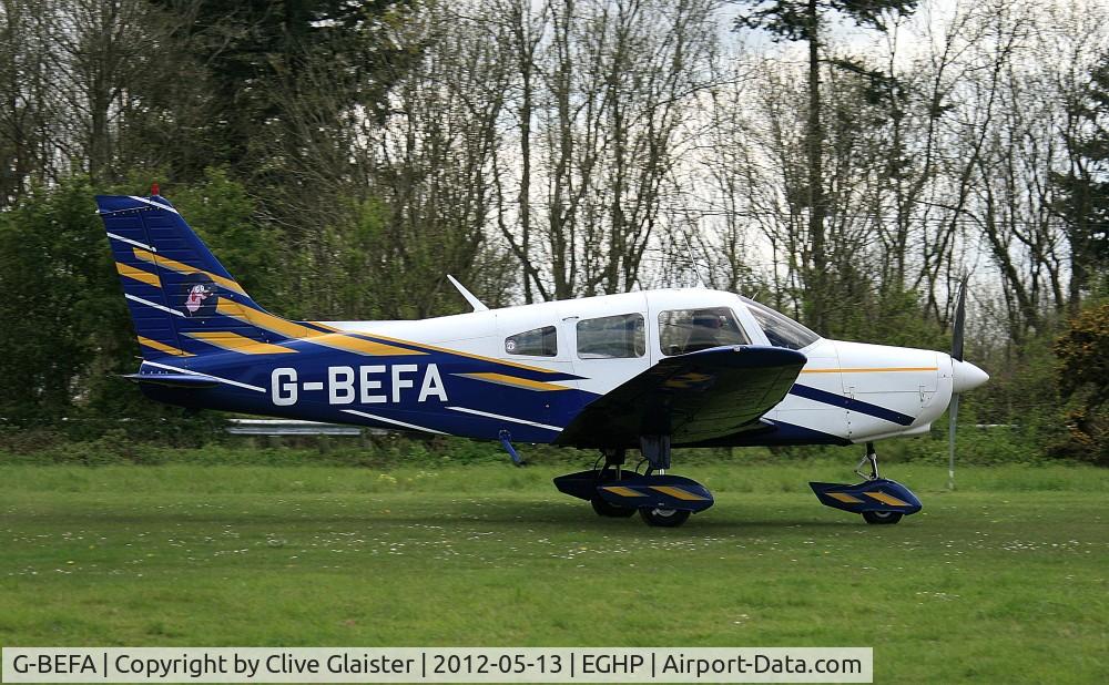 G-BEFA, 1976 Piper PA-28-151 Cherokee Warrior C/N 28-7615416, Ex: N6978J > G-BEFA - Originally owned to, C.S.E. Aviation Ltd in September 1976, currently in private hands since March 2012