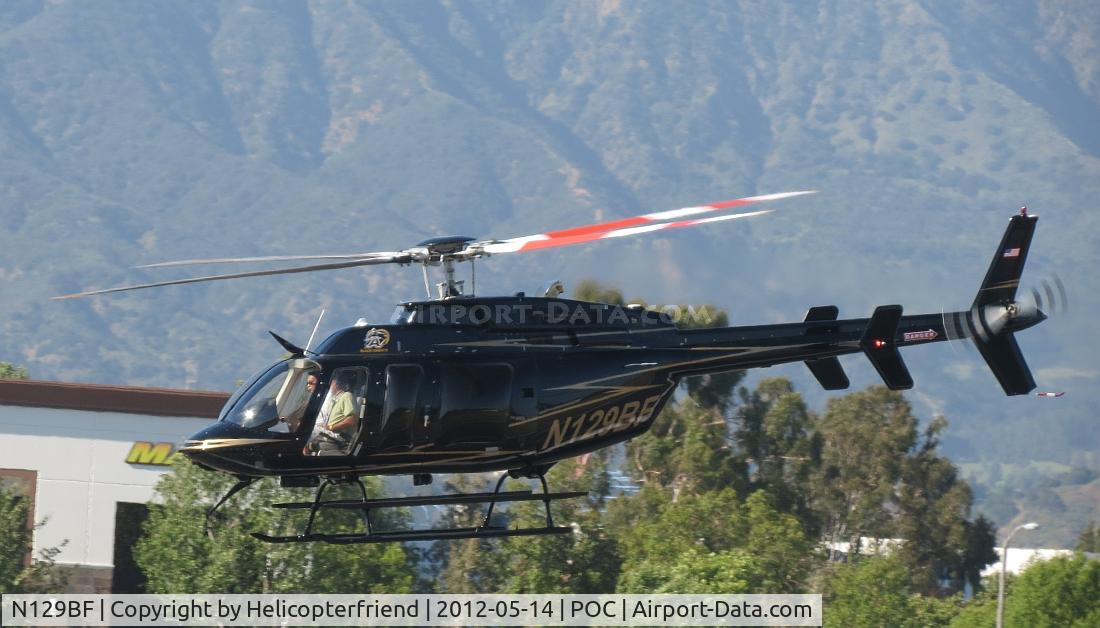 N129BF, 2007 Bell 407 C/N 53756, Slowing over runway 26L