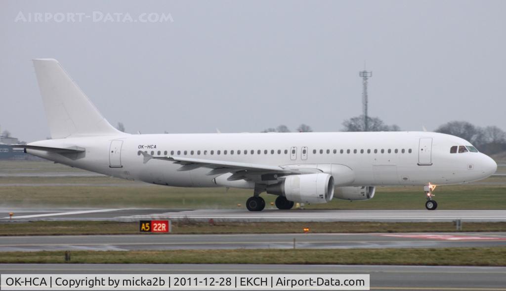 OK-HCA, 2011 Airbus A320-214 C/N 4699, Take off in 22R. 
Today, this aircraft was paint to 