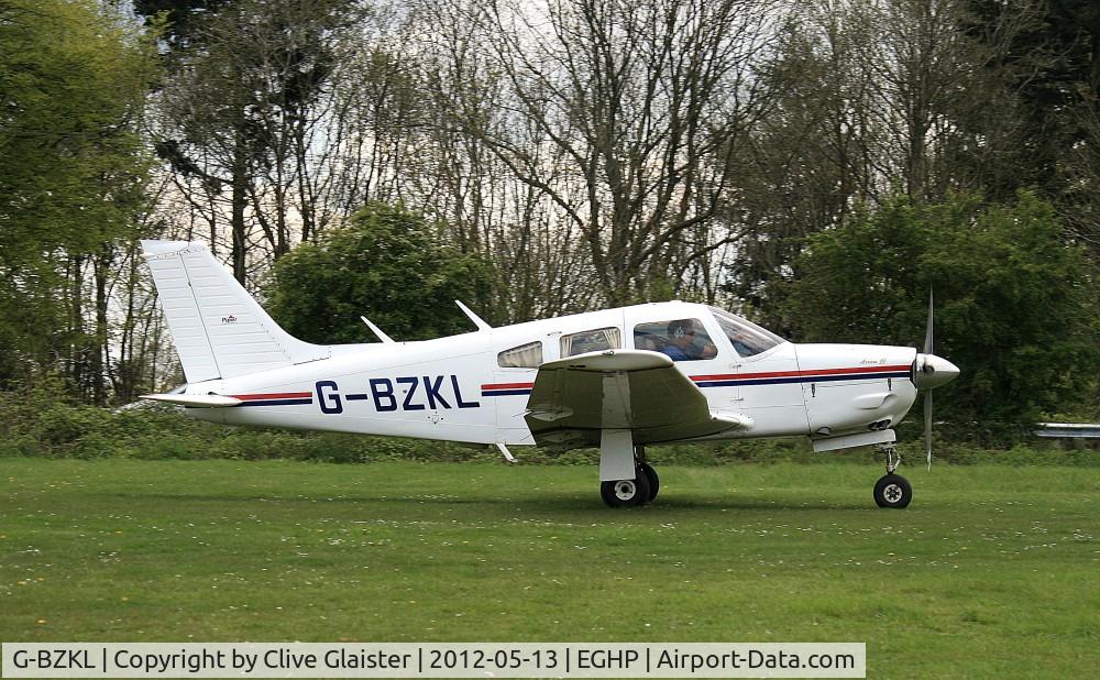 G-BZKL, 1977 Piper PA-28R-201 Cherokee Arrow III C/N 28R-7737152, Ex: N40000 > D-EFFZ > G-BZKL - Originally owned to, Van Diemen International Racing Service Ltd in July 2000, currently in private hands since July 2011.