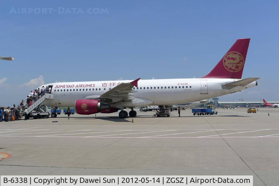 B-6338, 2008 Airbus A320-214 C/N 3368, @ shenzhen