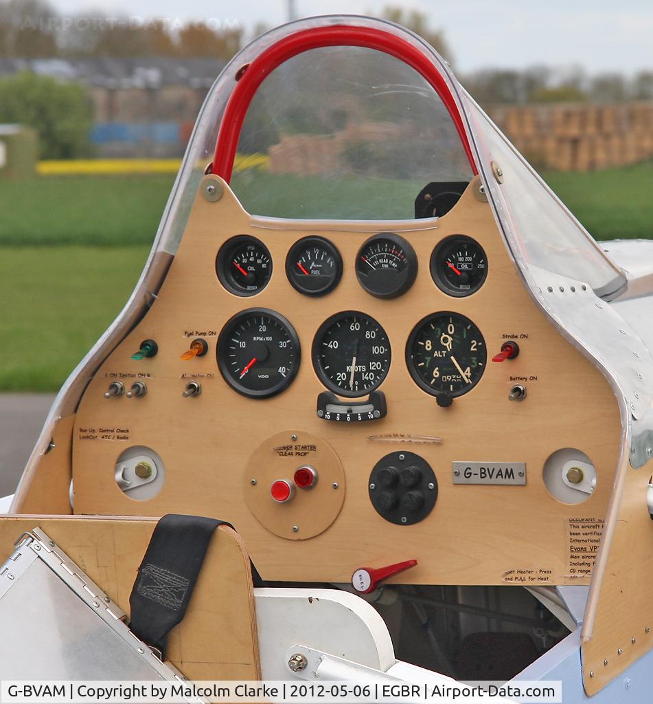 G-BVAM, 1993 Evans VP-1 Volksplane C/N PFA 062-12132, Evans VP-1 at The Real Aeroplane Company's May-hem Fly-In, Breighton Airfield in 2012.
