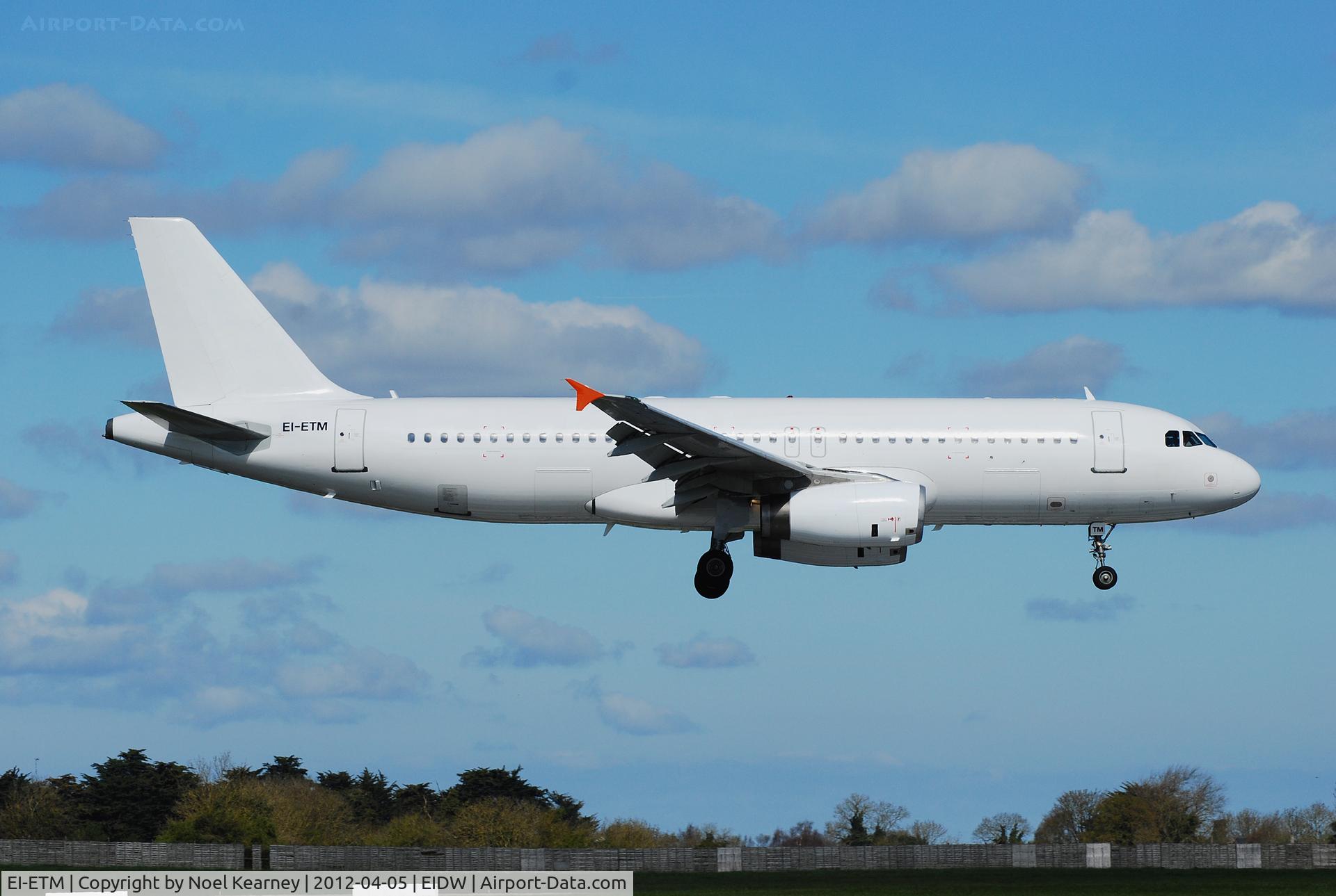 EI-ETM, 1994 Airbus A320-231 C/N 415, Landing Rwy 10 after a test flight.