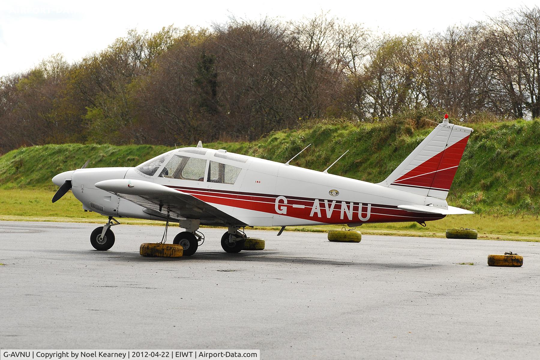 G-AVNU, 1967 Piper PA-28-180 Cherokee C/N 28-4153, Parked on the ramp at Weston.