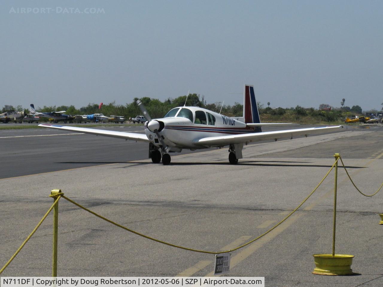 N711DF, 1963 Mooney M20C Ranger C/N 2532, 1963 Mooney M20C, Lycoming O&VO-360 180 Hp, taxi back