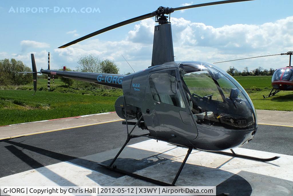 G-IORG, 1991 Robinson R22 Beta C/N 1679, at the Staffordshire Heliport. Wychnor