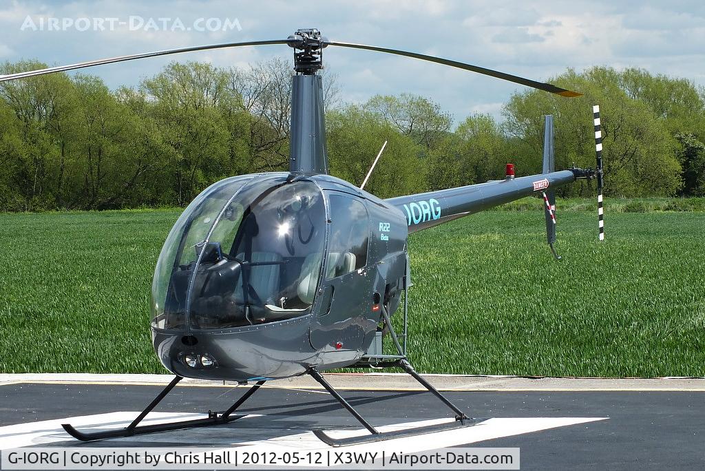 G-IORG, 1991 Robinson R22 Beta C/N 1679, at the Staffordshire Heliport. Wychnor