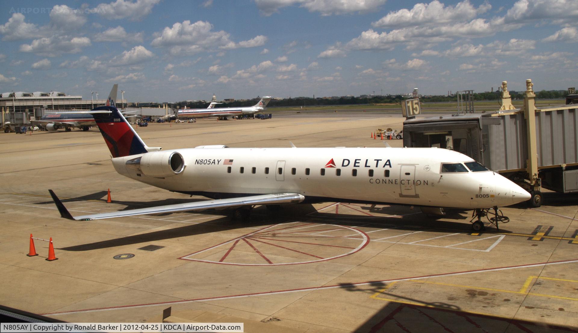 N805AY, 2005 Bombardier CRJ-200LR (CL-600-2B19) C/N 8005, DCA, VA