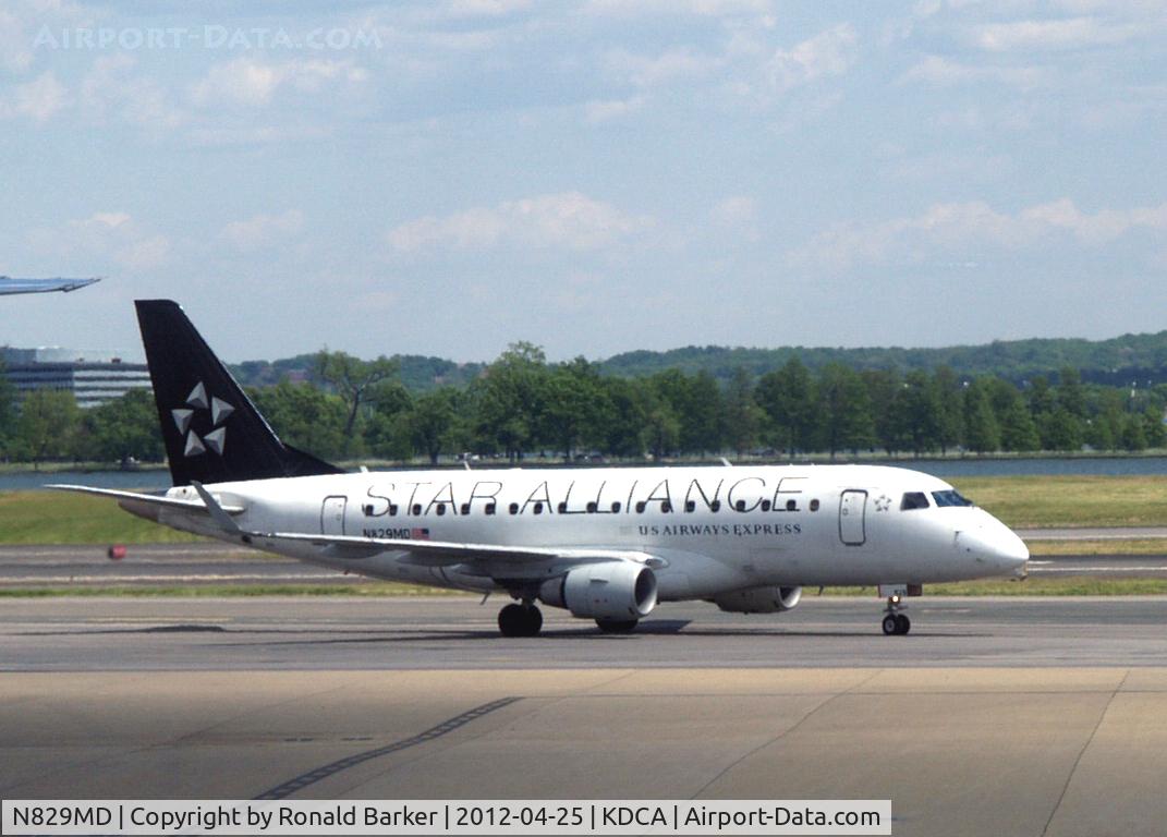 N829MD, 2005 Embraer 170SU (ERJ-170-100SU) C/N 17000049, Taxi DCA