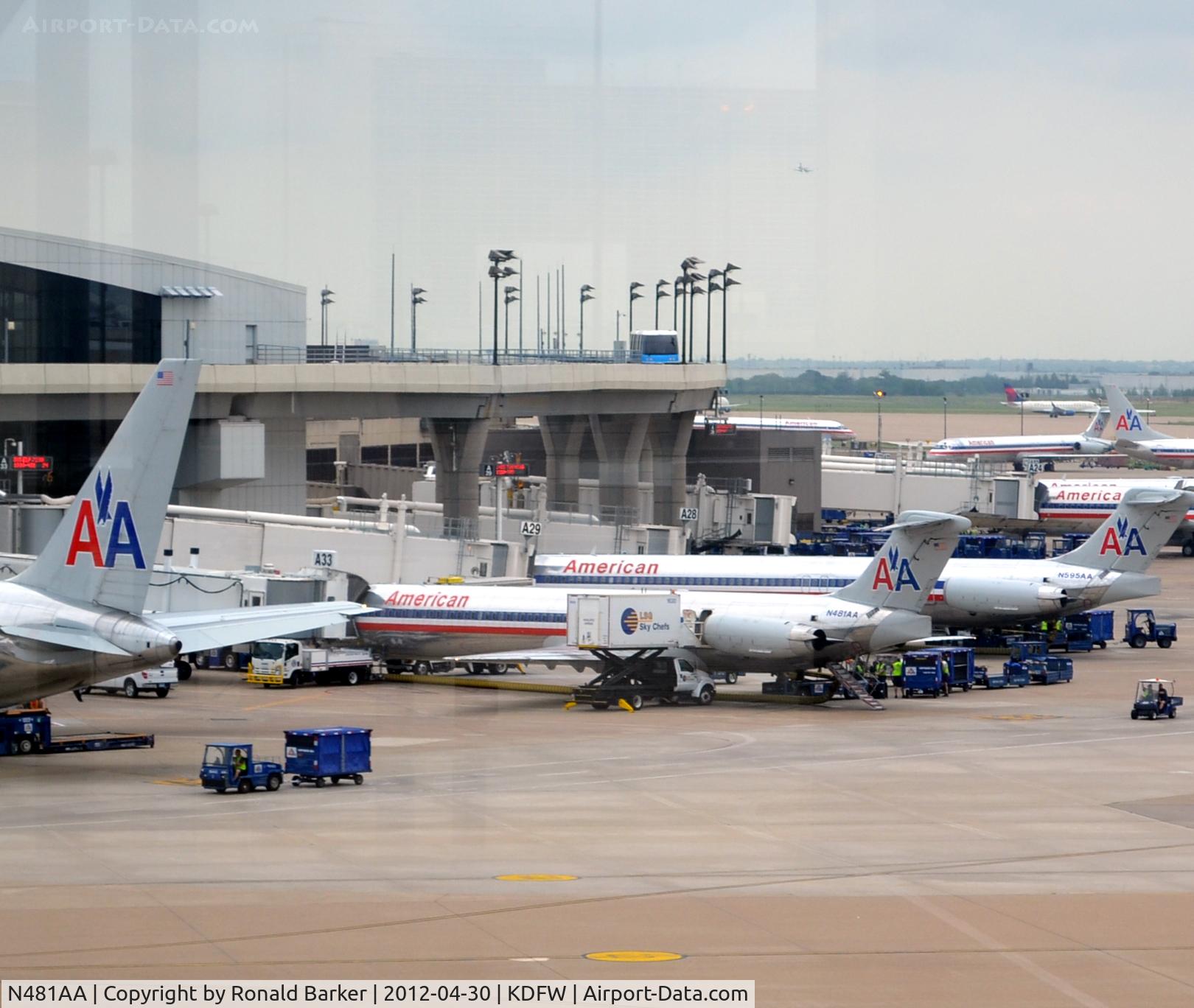 N481AA, 1988 McDonnell Douglas MD-82 (DC-9-82) C/N 49656, DFW, TX