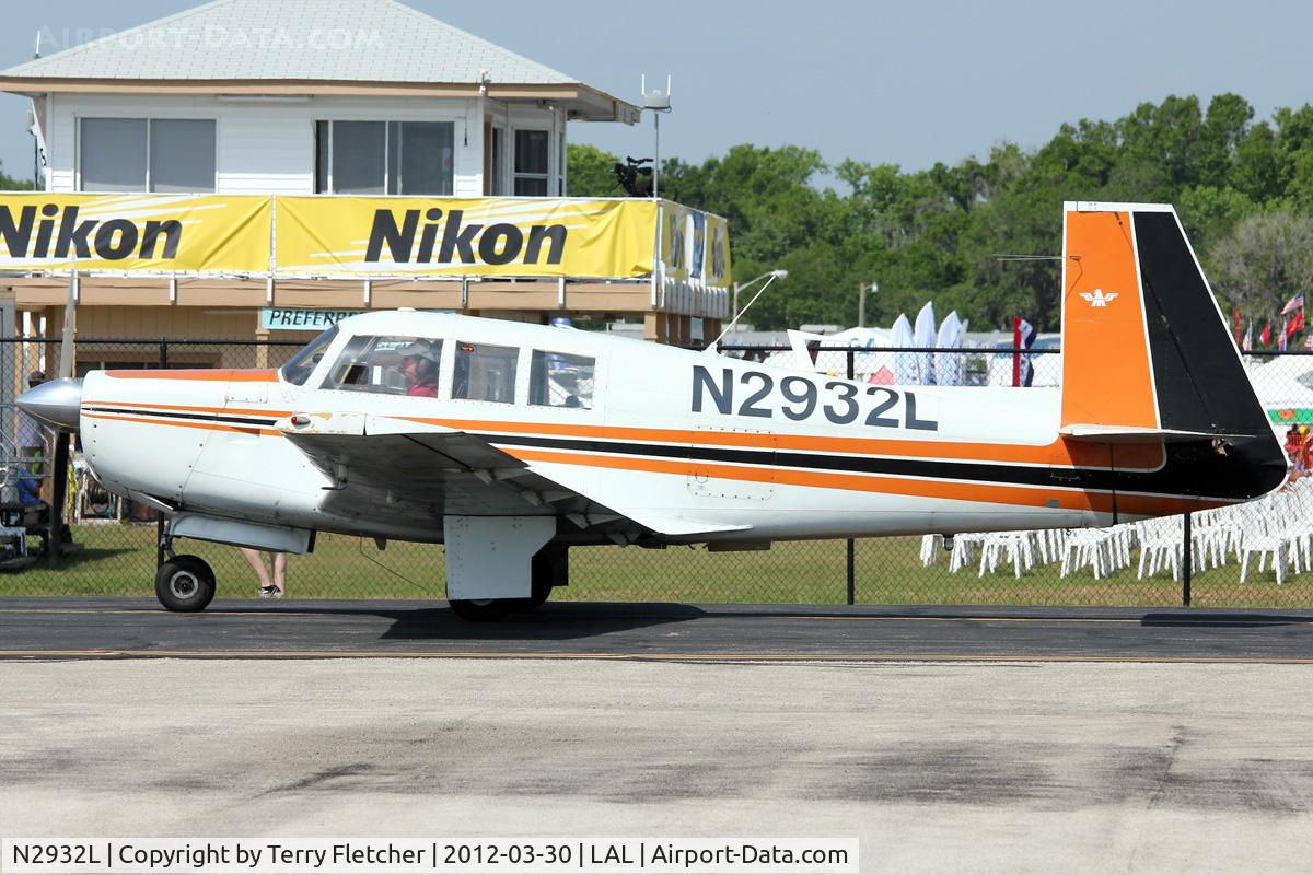 N2932L, 1967 Mooney M20F Executive C/N 670326, At 2012 Sun N Fun