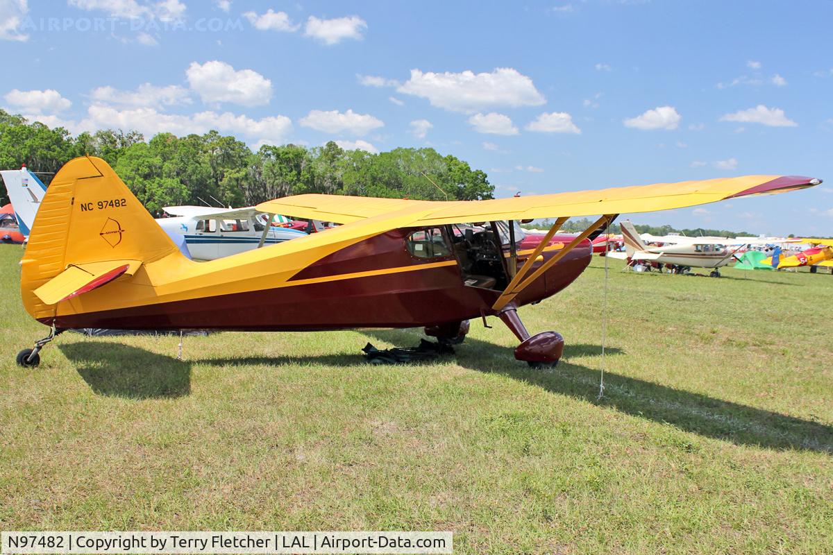 N97482, 1946 Stinson 108 Voyager C/N 108-482, At 2012 Sun N Fun