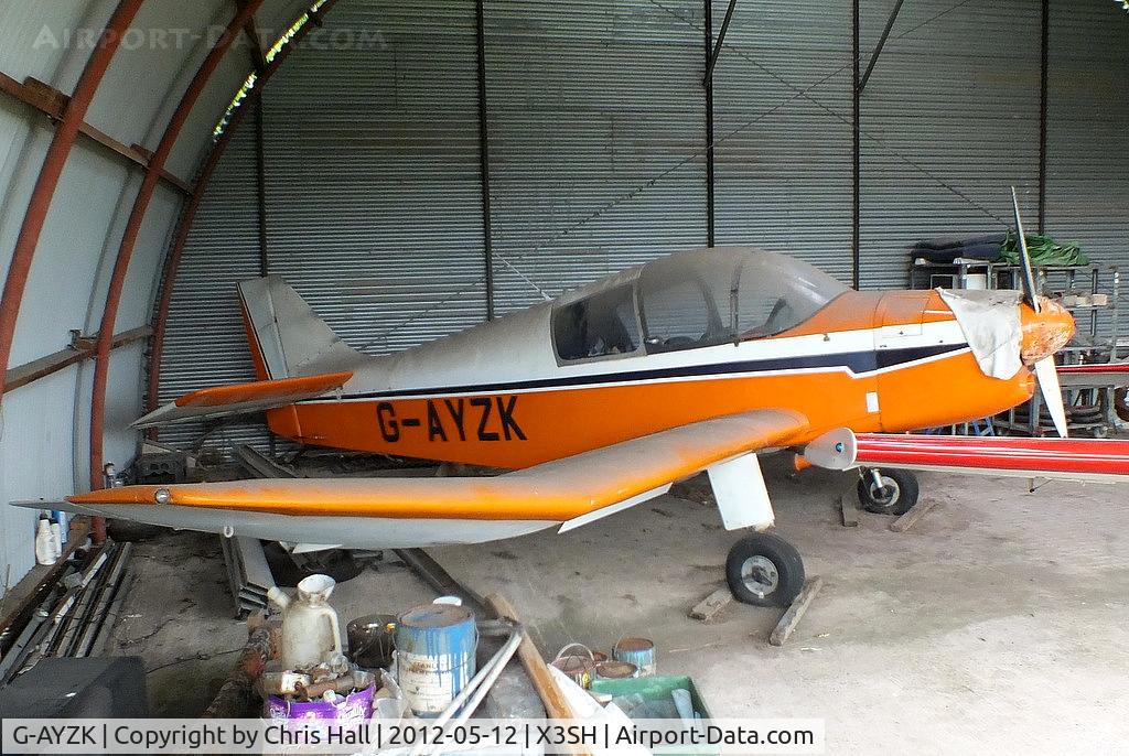 G-AYZK, 1964 CEA Jodel DR-1050M-1 Sicile Sicile C/N 590, at Streethay Farm Airfield