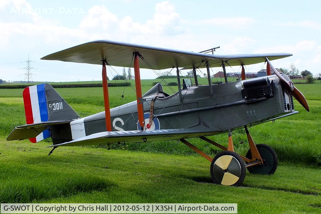 G-SWOT, 1990 Currie Super Wot (SE-5A Replica) C/N PFA 3011, at Streethay Farm Airfield