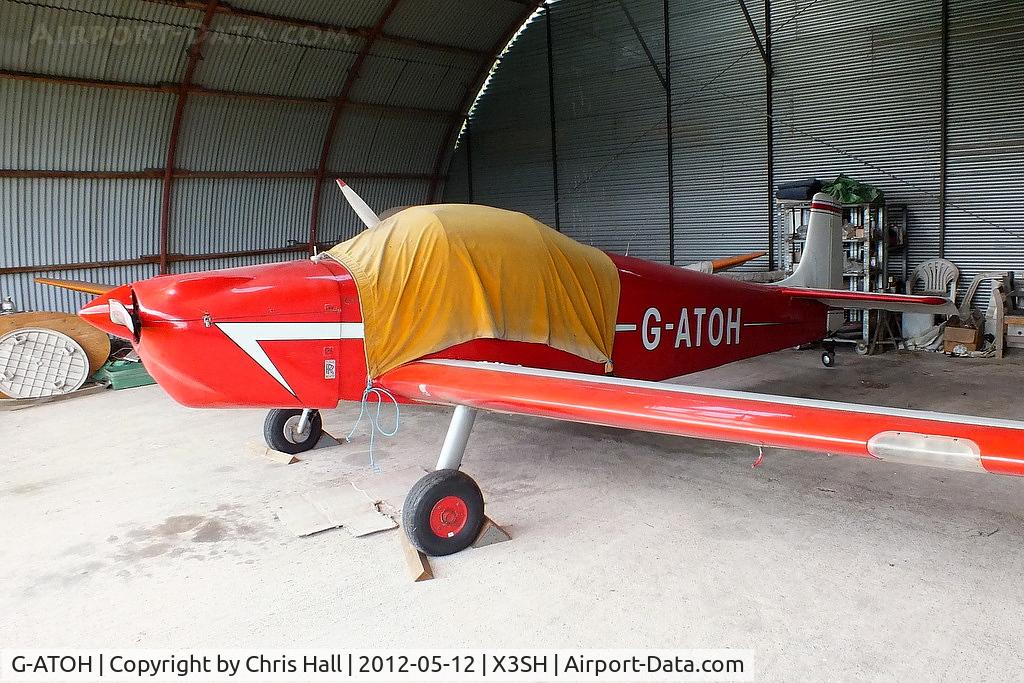 G-ATOH, 1966 Rollason Druine D-62B Condor C/N RAE/612, at Streethay Farm Airfield