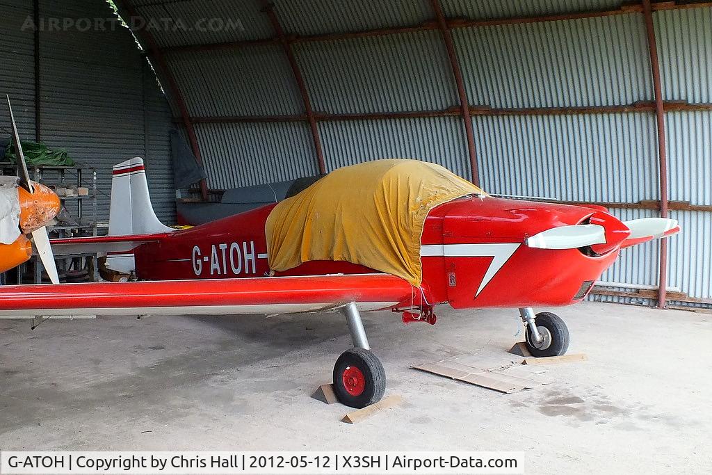 G-ATOH, 1966 Rollason Druine D-62B Condor C/N RAE/612, at Streethay Farm Airfield