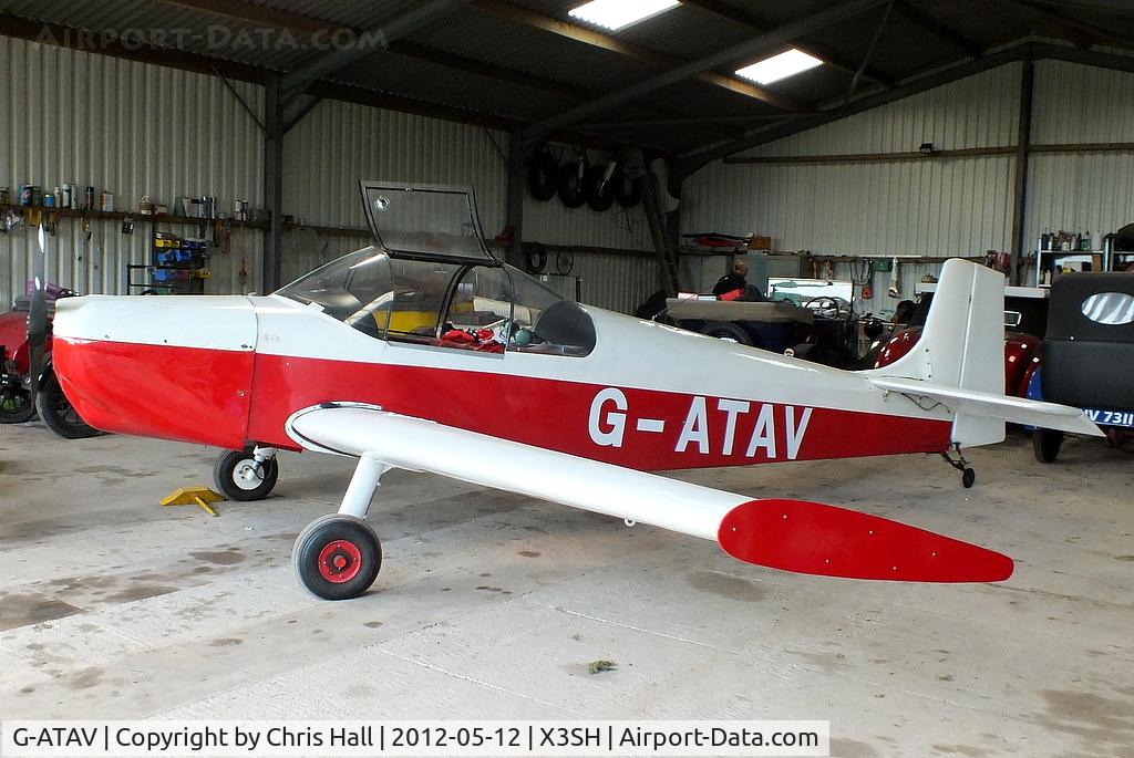 G-ATAV, 1965 Druine D.62C Condor C/N RAE/611, at Streethay Farm Airfield