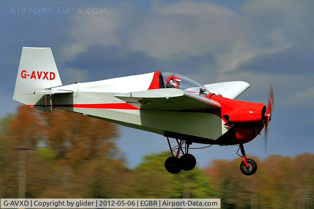G-AVXD, 1967 Slingsby T.66 Nipper 3 C/N S109, Tight fit!!