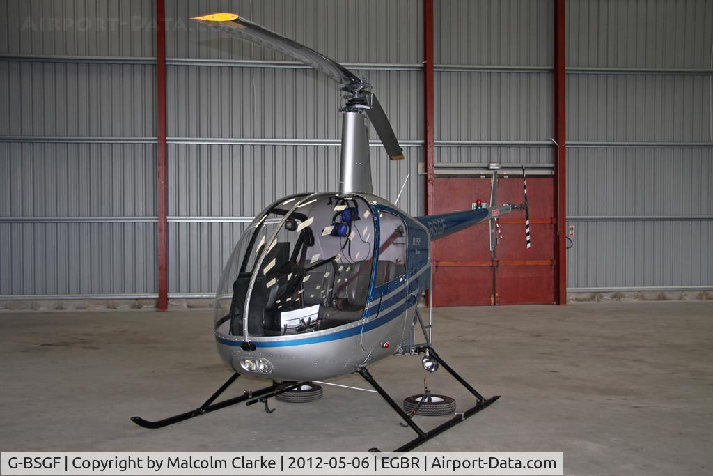 G-BSGF, 1990 Robinson R22 Beta C/N 1383, Robinson R22 Beta at Breighton Airfield's 2012 May-hem Fly-In.