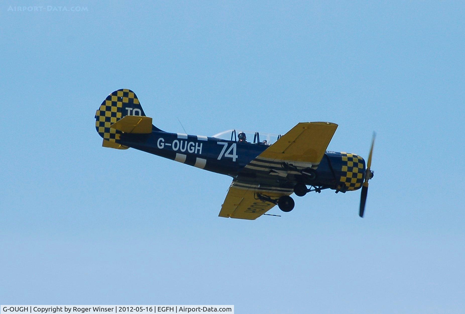 G-OUGH, 1987 Bacau Yak-52 C/N 877404, Run and break over Runway 28. Marked 62/IV on port side.
