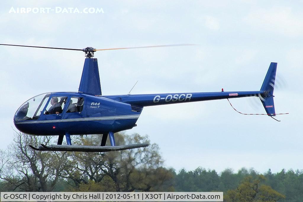 G-OSCR, 2003 Robinson R44 Clipper II C/N 10314, at Otherton Microlight Airfield