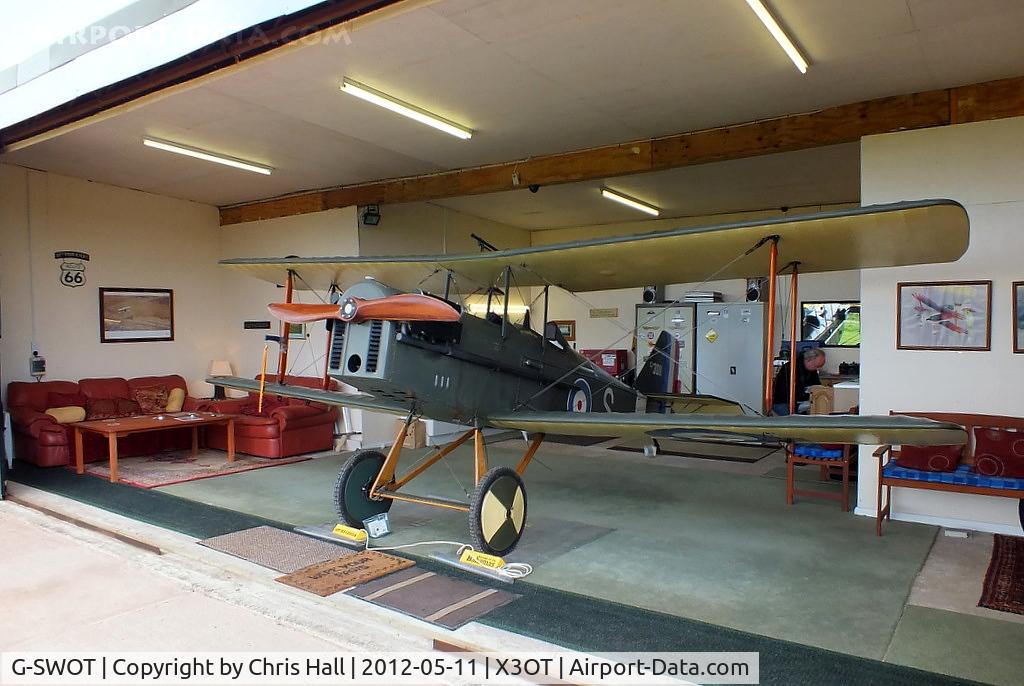 G-SWOT, 1990 Currie Super Wot (SE-5A Replica) C/N PFA 3011, at Otherton Microlight Airfield