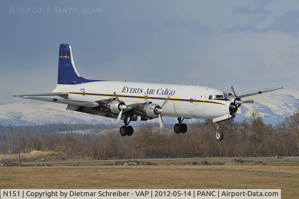 N151, 1958 Douglas DC-6B C/N 45496, Everts DC6