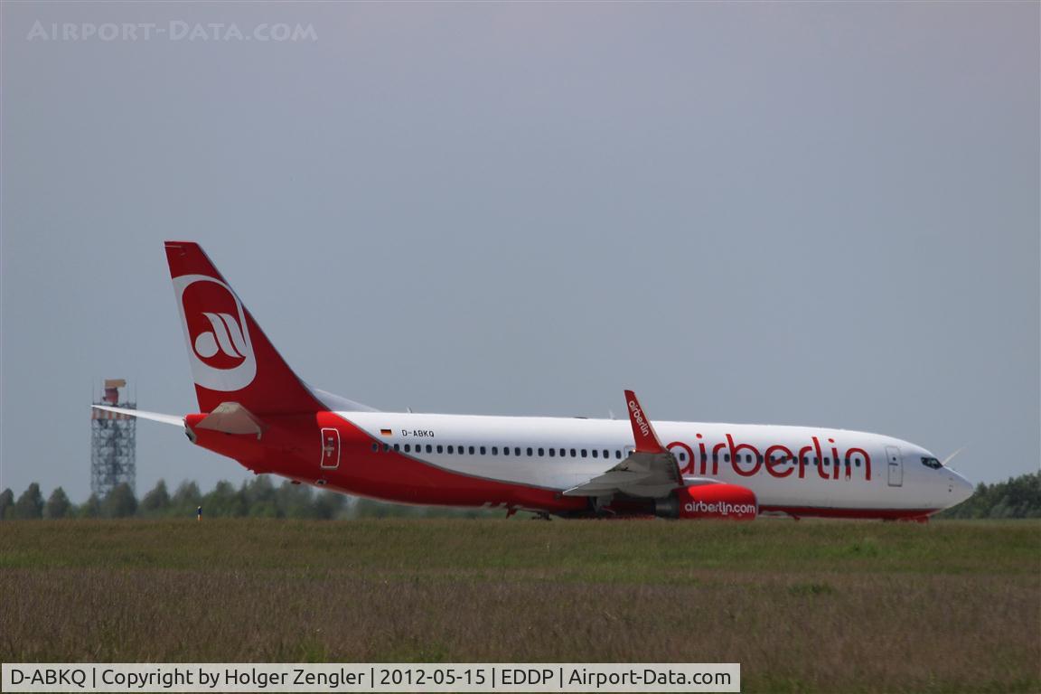 D-ABKQ, 2011 Boeing 737-86J C/N 37760, One of the latest AirBerliners on taxiway A9 expecting a take-off on runway 26R.....