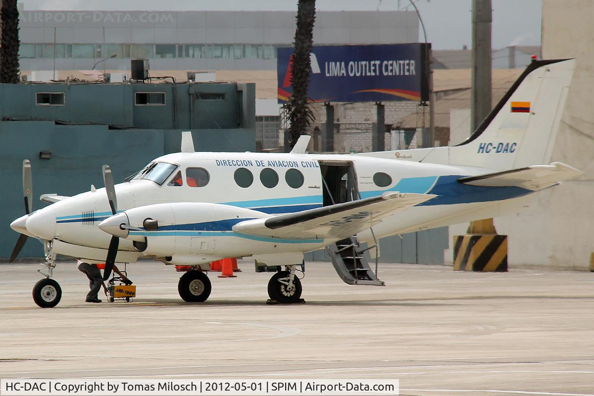 HC-DAC, Beech F90 King Air C/N LW-178, Direction de Aviacion Civil