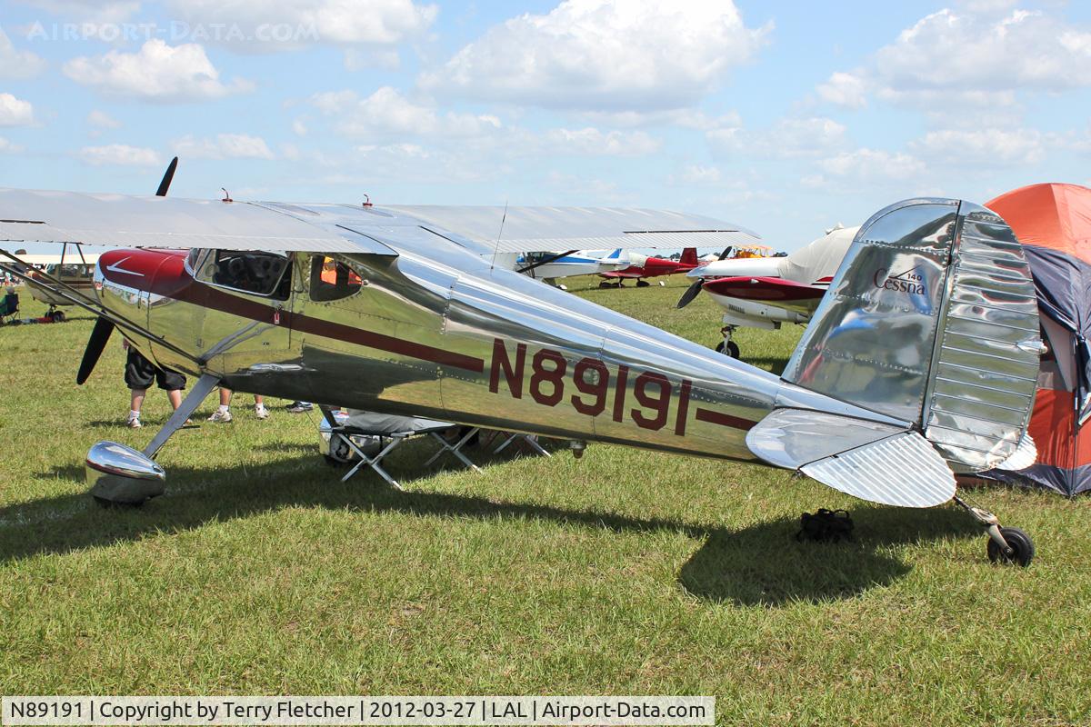 N89191, 1946 Cessna 140 C/N 8205, At 2012 Sun N Fun