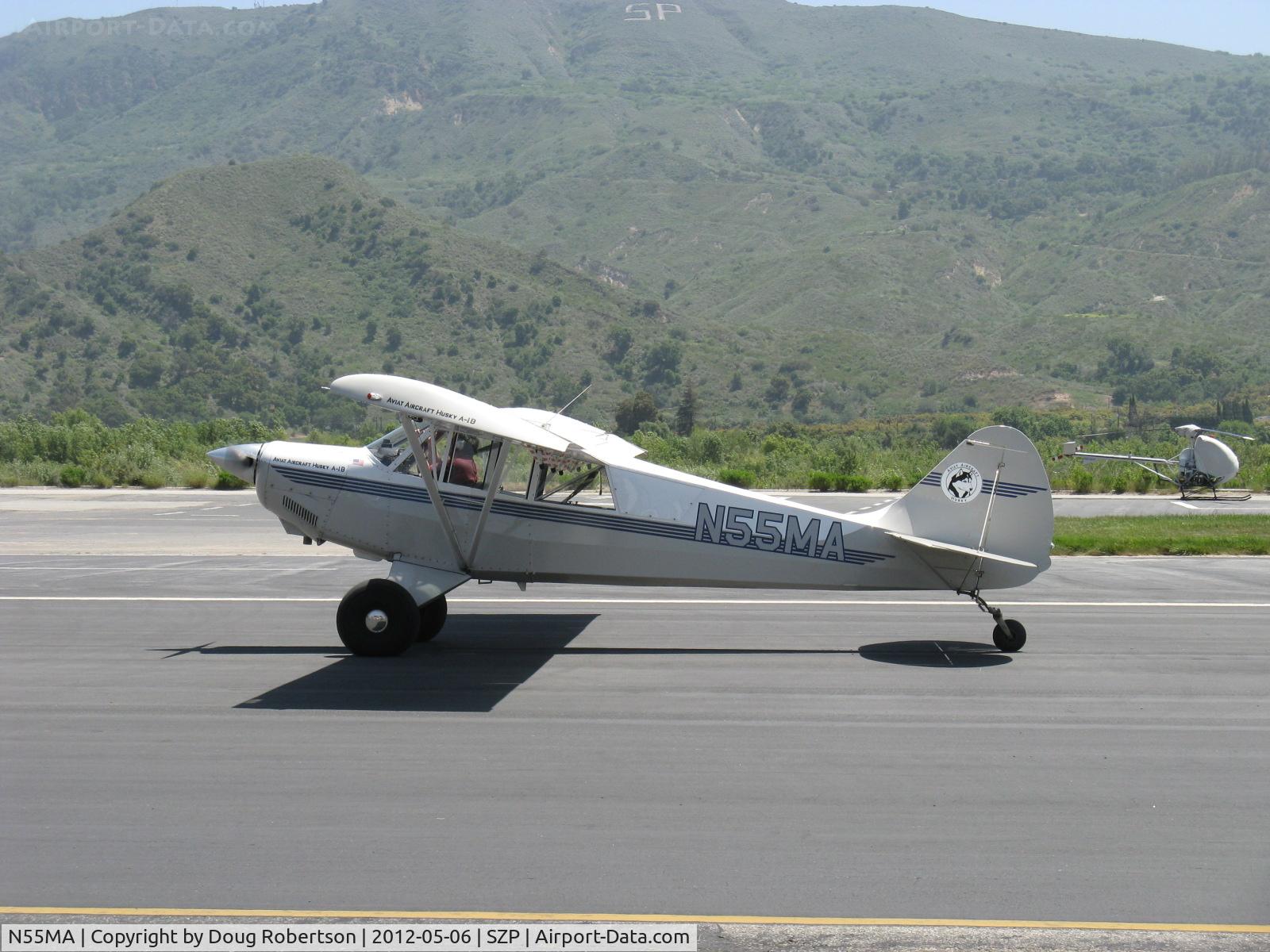 N55MA, 2005 Aviat A-1B Husky C/N 2316, 2005 Aviat A-1B HUSKY, Lycoming O-360 180 Hp, taxi