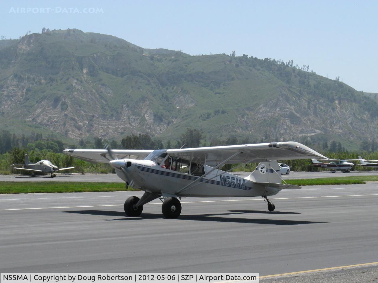 N55MA, 2005 Aviat A-1B Husky C/N 2316, 2005 Aviat A-1B HUSKY, Lycoming O-360 180 Hp, taxi