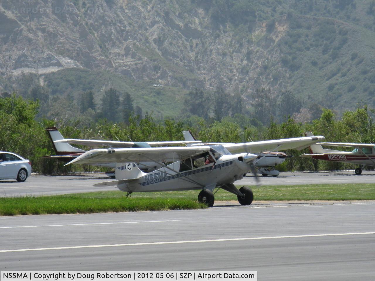 N55MA, 2005 Aviat A-1B Husky C/N 2316, 2005 Aviat A-1B HUSKY, Lycoming O-360 180 Hp, taxi across 04-22