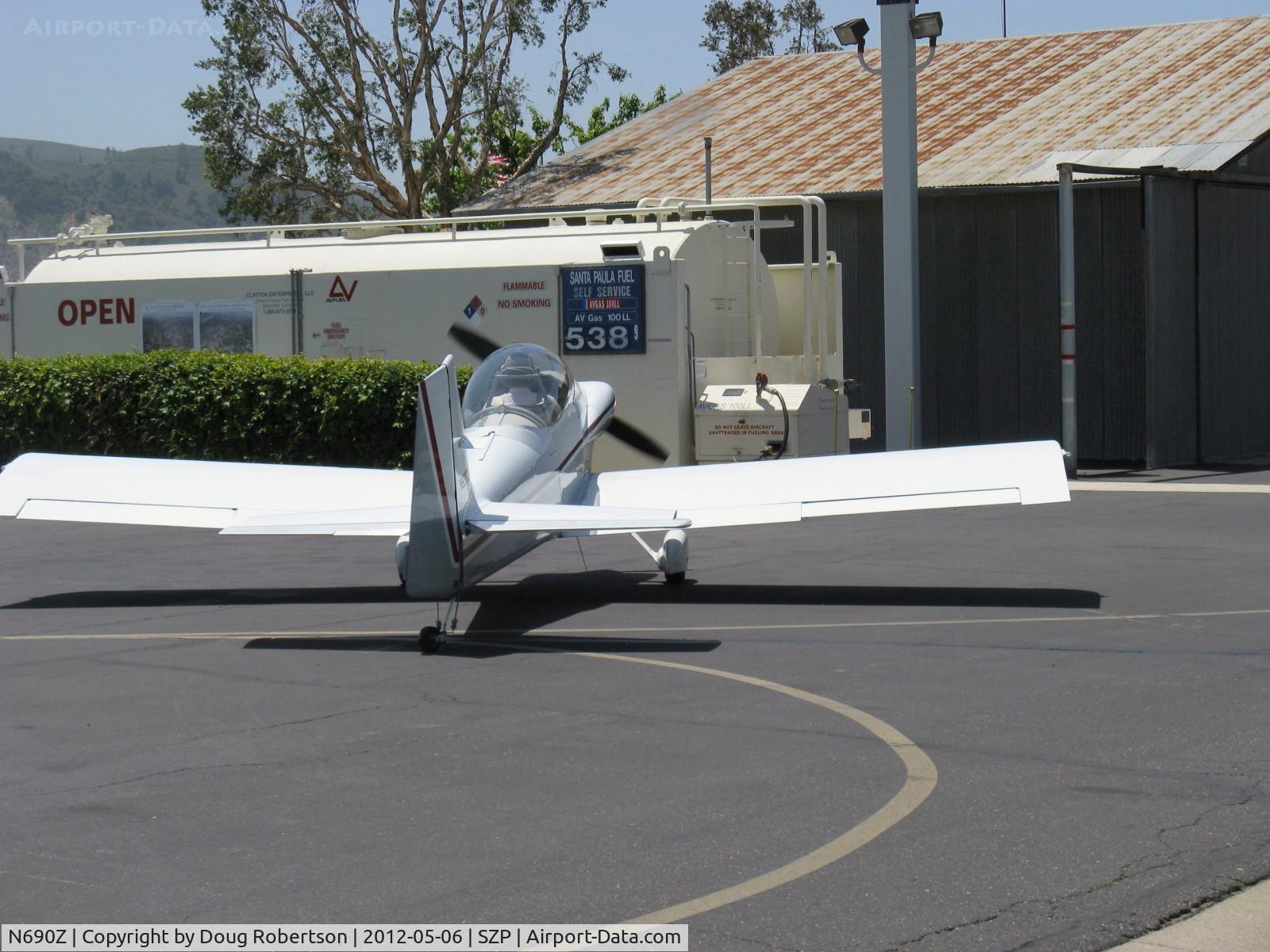 N690Z, 1992 Vans RV-4 C/N 2029, 1992 Kalisz VAN's RV-4, Lycoming O&VO-360 180 Hp, taxi