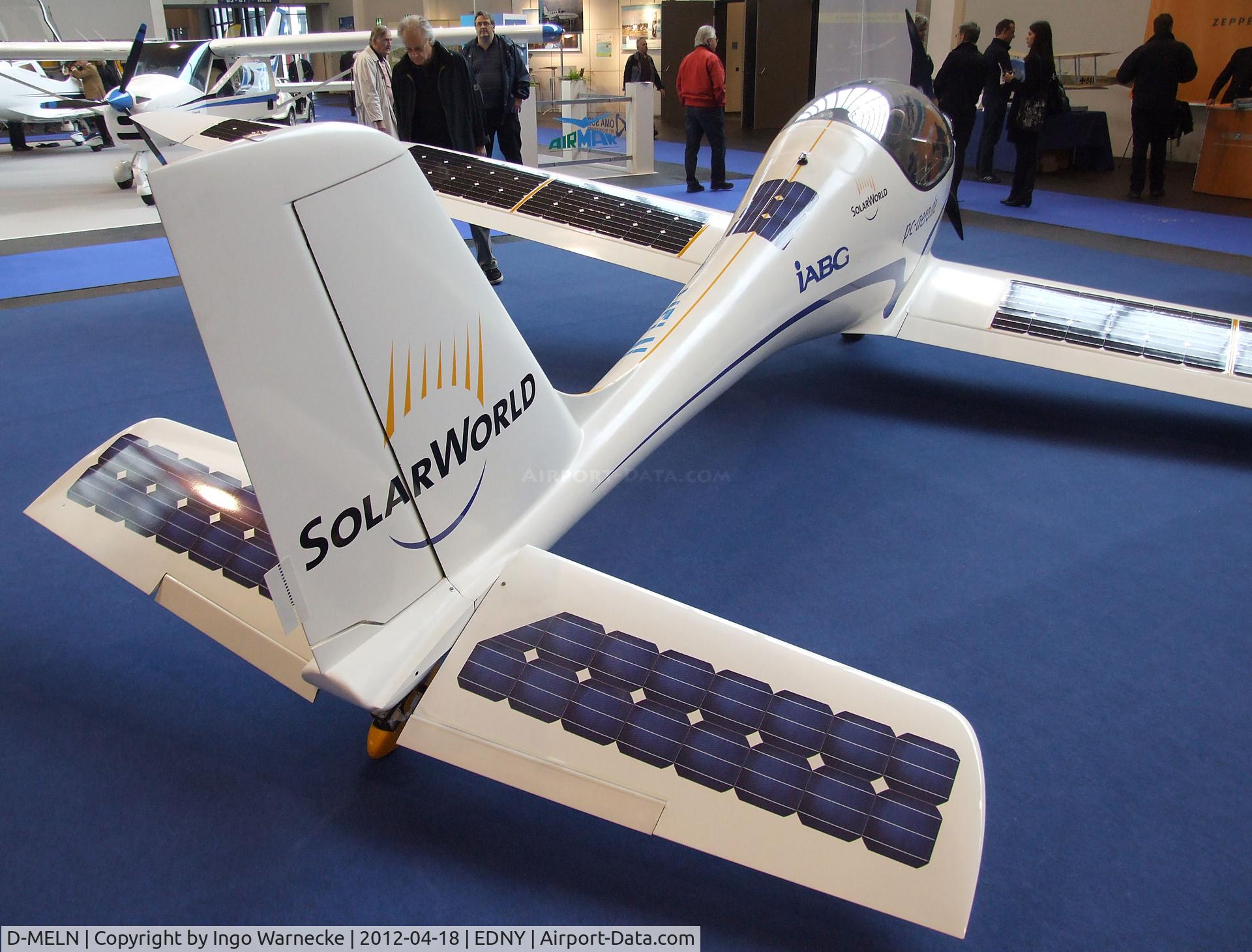D-MELN, PC-Aero Elektra One C/N 01, PC-Aero Elektra One with electric motor at the AERO 2012, Friedrichshafen