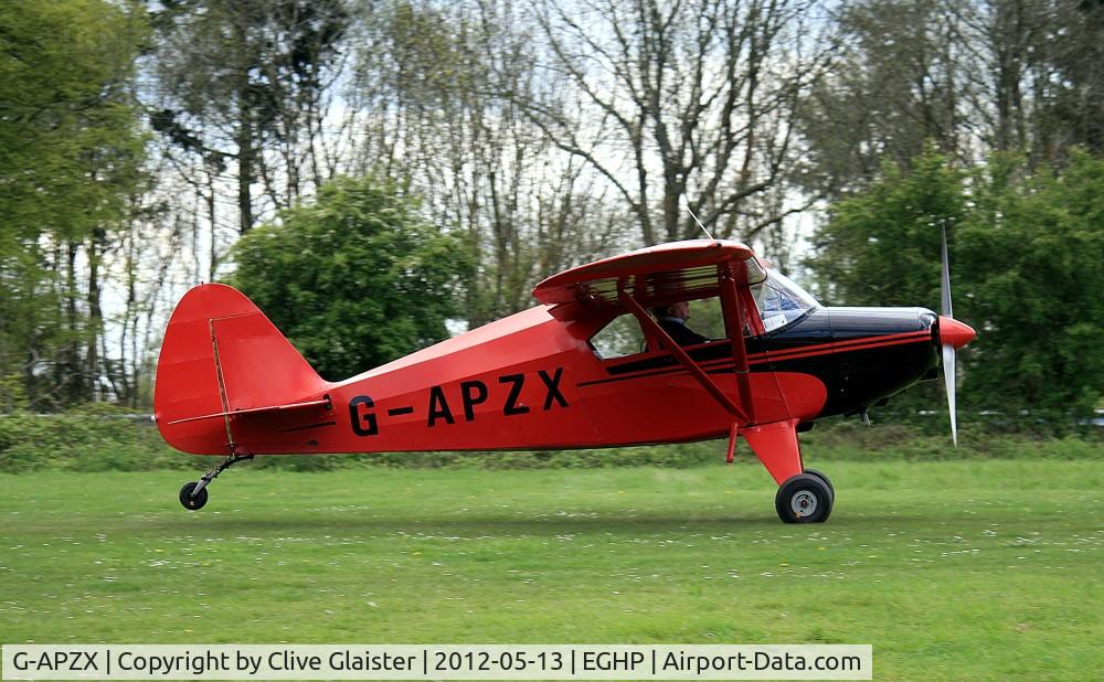 G-APZX, 1957 Piper PA-22-150 Caribbean C/N 22-5181, Ex: N7420D > (G-APZU) > N7420D > G-APZX - Once owned to & a Trustee of, Flairavia Ltd Flying Club in December 1963