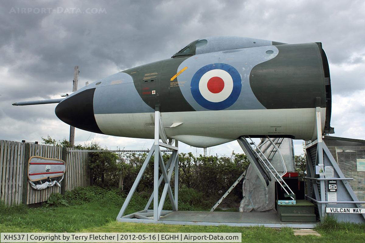 XH537, 1965 Avro Vulcan B.2 C/N Set 5, Nose Section at Bournemouth Aviation Museum