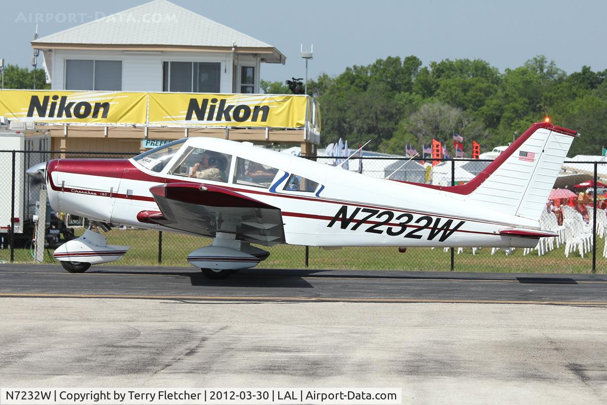 N7232W, 1963 Piper PA-28-180 C/N 28-1050, At 2012 Sun N Fun