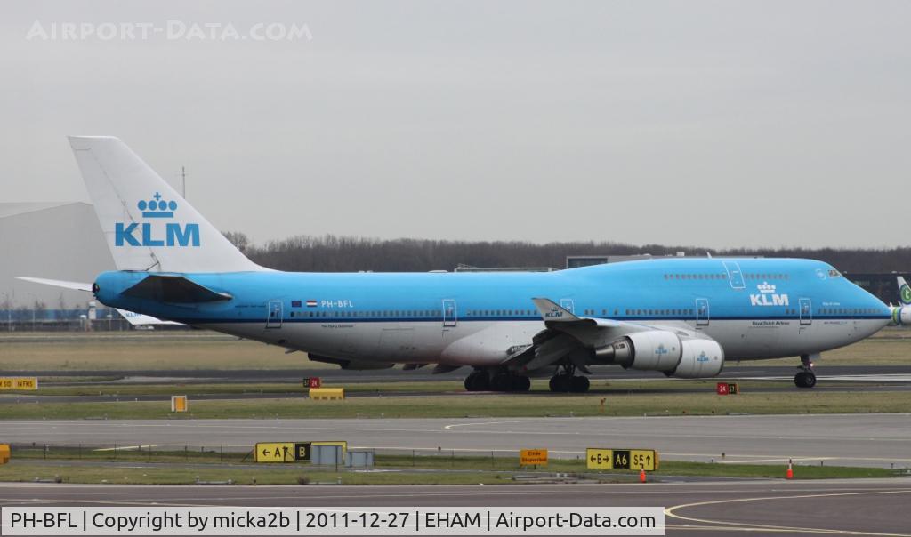 PH-BFL, 1991 Boeing 747-406 C/N 25356, Take off. Scrapped in october 2020.