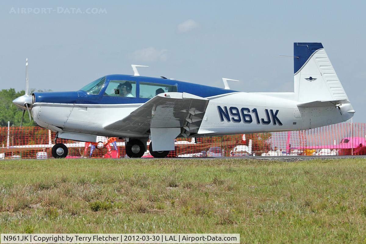 N961JK, 1976 Mooney M20F Executive C/N 22-1400, At 2012 Sun N Fun