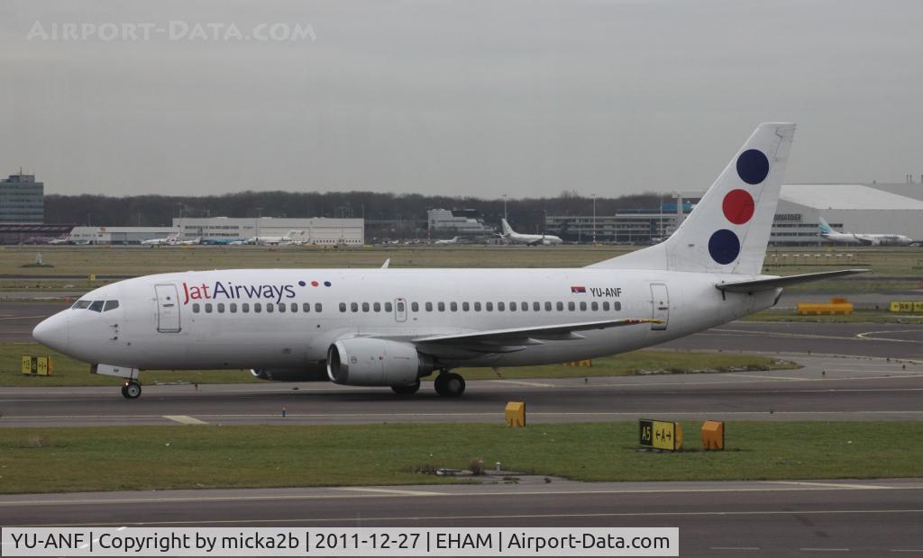 YU-ANF, 1985 Boeing 737-3H9 C/N 23330/1136, Taxiing