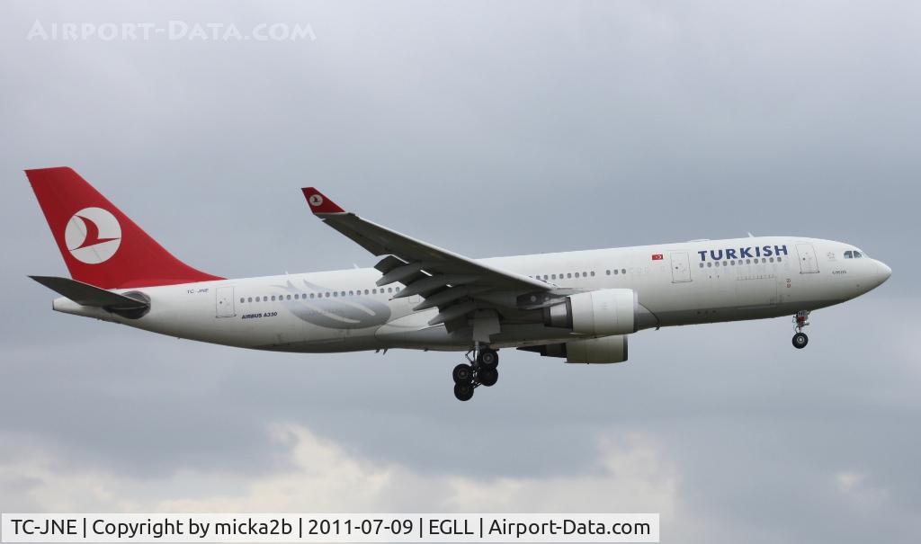 TC-JNE, 2006 Airbus A330-203 C/N 774, Landing in 27R from Istanbul