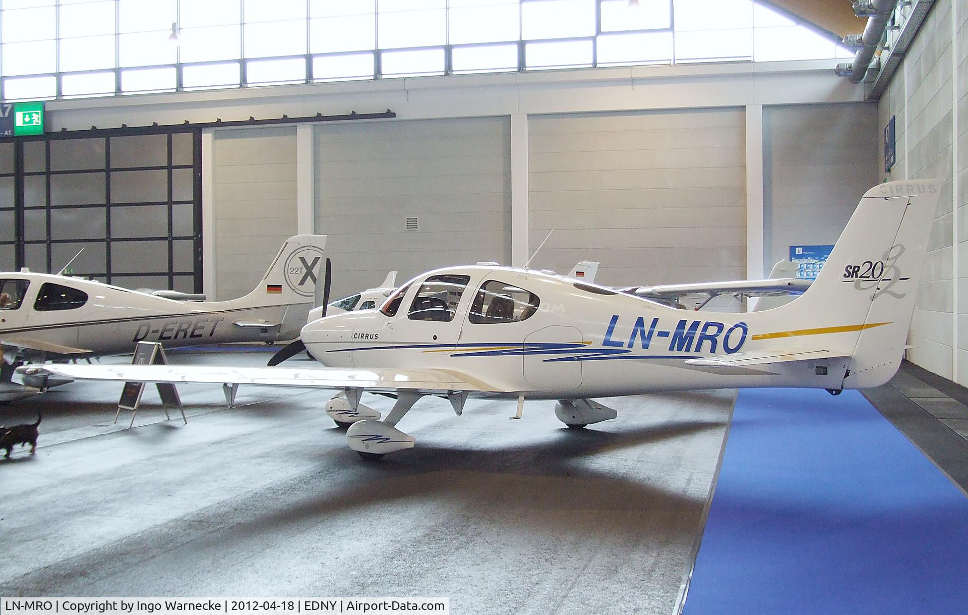 LN-MRO, 2004 Cirrus SR20 G2 C/N 1444, Cirrus SR20 G2 at the AERO 2012, Friedrichshafen
