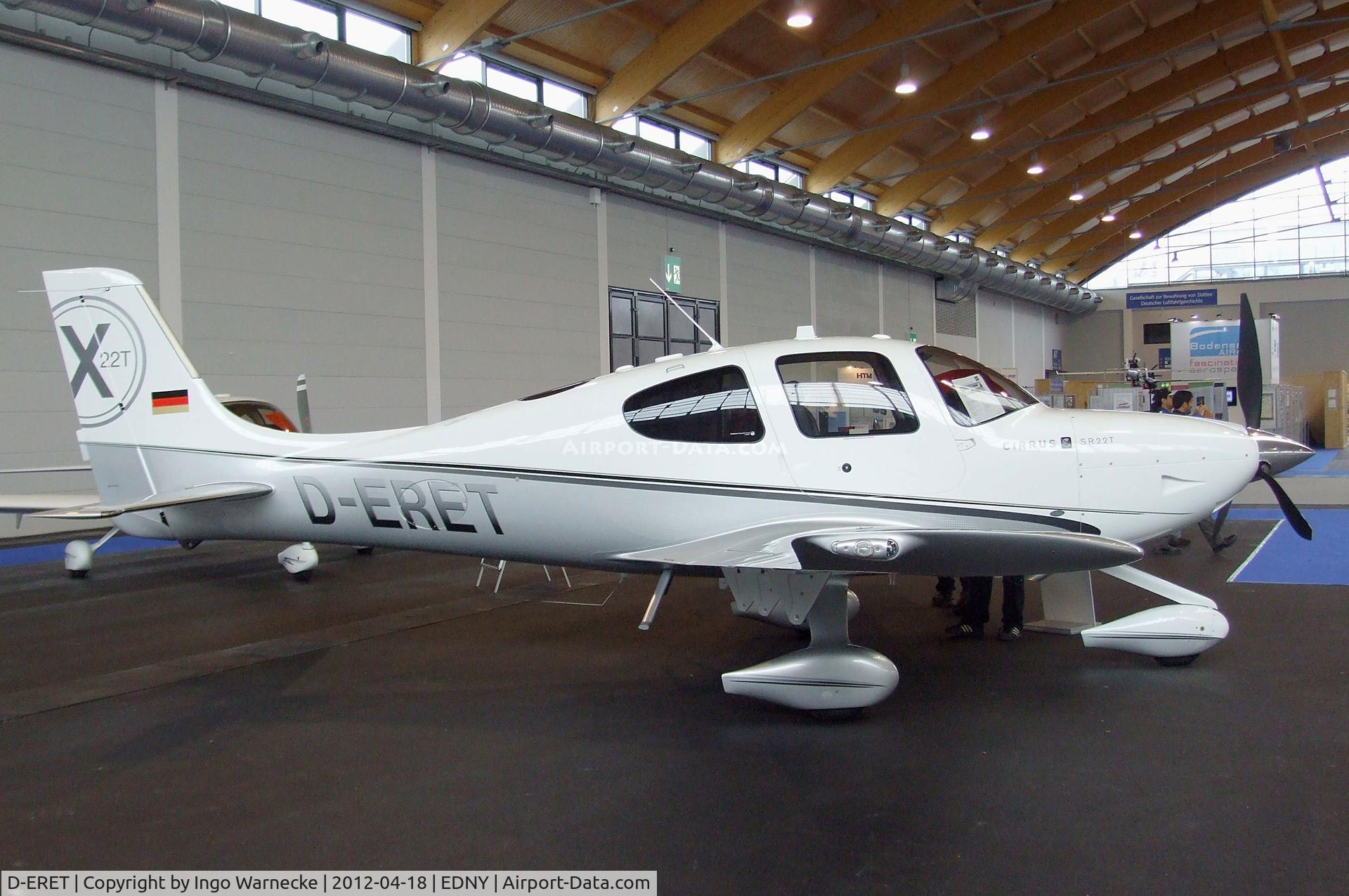 D-ERET, Cirrus SR22T C/N 0013, Cirrus SR22T at the AERO 2012, Friedrichshafen